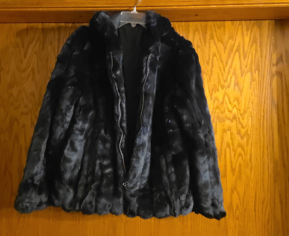 Source Unknown Black Teddy Jacket - image 1